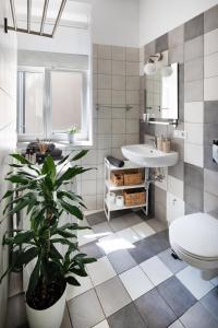 Et badeværelse på Residential Barona Apartments in Riga Centre