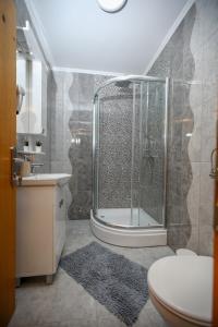 Koupelna v ubytování Dunavski Cvet