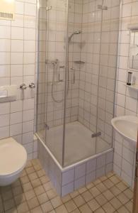 Koupelna v ubytování Pension Schneider, Ferienwohnung