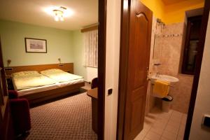 Koupelna v ubytování Hotel U Jiřího