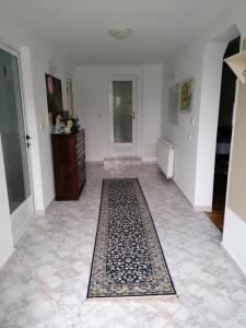 a living room with a rug on the floor at Casa Daiana in Borsa