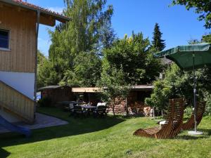 Zahrada ubytování Heidi's Ferienwohnung2