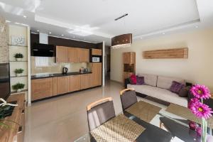 Kuchyňa alebo kuchynka v ubytovaní Gdańsk Comfort Apartaments Łąkowa