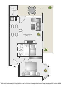 Plán poschodí v ubytovaní Appartementhaus Montana KG