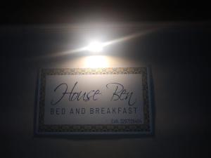 Certifikát, hodnocení, plakát nebo jiný dokument vystavený v ubytování B&B HOUSE BEN