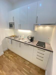 Kuchyňa alebo kuchynka v ubytovaní Steiner Residences Vienna Nestroyplatz