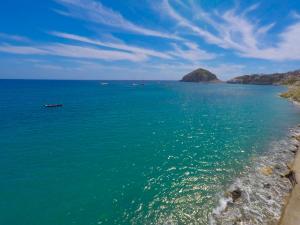 a view of the ocean from the shore at Hotel Angelino in Ischia