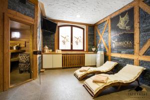 Posteľ alebo postele v izbe v ubytovaní Luxusný Apartmán Kukučka Residence - Tatranské Apartmány