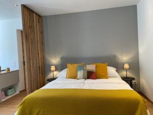 Posteľ alebo postele v izbe v ubytovaní Appartement Schladming Neu