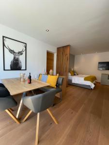Posteľ alebo postele v izbe v ubytovaní Appartement Schladming Neu