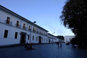 The building in which a vendégházakat is located