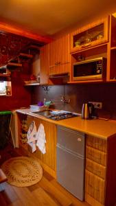 Kuchyňa alebo kuchynka v ubytovaní apartament simonka z jacuzzi zawoja
