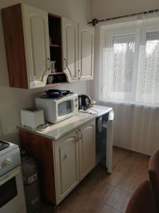 A kitchen or kitchenette at Babarczi Üdülőház