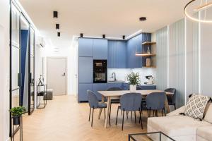 Kuchyň nebo kuchyňský kout v ubytování Nautica Resort - apartament Masurian Sailor