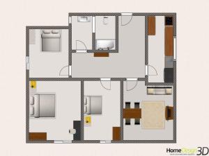Půdorys ubytování Apartment in Stari Grad - Insel Hvar 6321