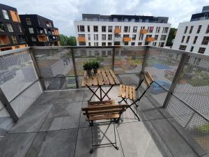 Balkón nebo terasa v ubytování Osiedle Ptasie, NEW - LUX - PRIV PARKING