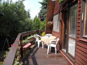 Balkón alebo terasa v ubytovaní Holiday home in Stipoklasy 1175