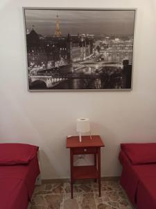 A seating area at La casa di Mimì... calore e accoglienza!