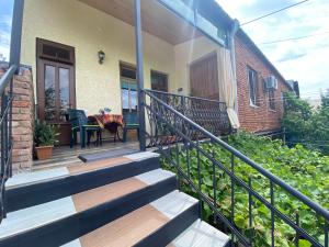 Balkón nebo terasa v ubytování Guesthouse Litoros