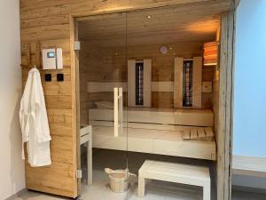 Koupelna v ubytování Alpenchalet Iseler