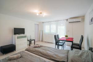 TV/trung tâm giải trí tại Zigzag Apartman