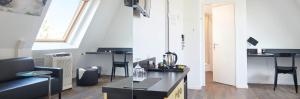 Televisyen dan/atau pusat hiburan di Hotel Hottingen