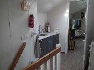 Kuchyň nebo kuchyňský kout v ubytování B & B Kaaskenswater