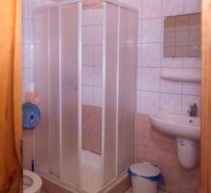 Kúpeľňa v ubytovaní Tókert Vendégház