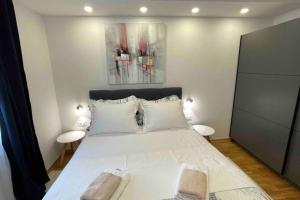 Postel nebo postele na pokoji v ubytování Luxury APARTMAN BILI