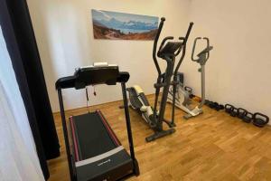 Fitness centrum a/nebo fitness zařízení v ubytování Luxury APARTMAN BILI