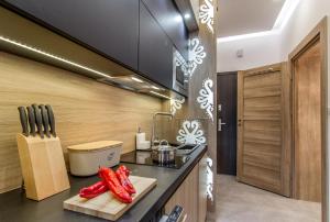 Kuchyňa alebo kuchynka v ubytovaní ApartHost Jagiellońska Residence