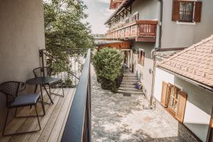 Balkón nebo terasa v ubytování Weinhotel Maitz Wolfgang