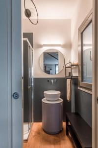 Kúpeľňa v ubytovaní Casa con giardino all'ex Fabbrica di Pomodoro