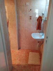 Koupelna v ubytování Apartmán Kolonáda
