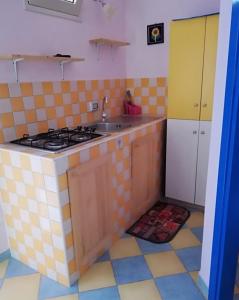 Kuchyň nebo kuchyňský kout v ubytování Residence Lampedusa Blu