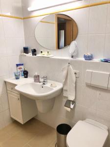 Koupelna v ubytování Ferienwohnung Unter dem Schwalbennest + 9 fotografií