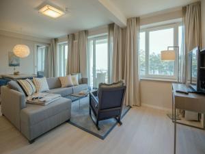 Dünenresidenz Prora - Ferienwohnung mit Meerblick, 2 Schlafzimmern und Balkon NP-304 휴식 공간
