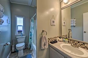A bathroom at Rural Rigby Family Home with Yard Hike, Boat and Ski!