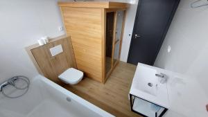 Koupelna v ubytování Apartmány Jura