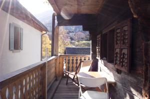 Balcon ou terrasse dans l'établissement Charmant appartement avec cachet de l'ancien
