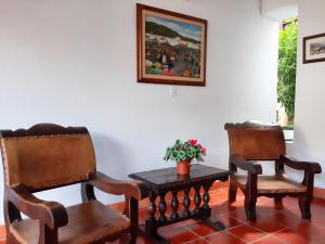 Χώρος καθιστικού στο Hotel Mesón de los Virreyes