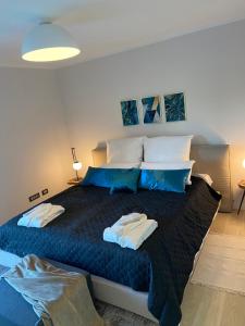 Postel nebo postele na pokoji v ubytování Villa Castanea