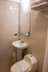 Koupelna v ubytování Antawasi Hotel