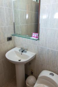 Koupelna v ubytování Antawasi Hotel