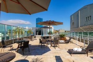 Un balcon sau o terasă la Mercure Belo Horizonte Vila da Serra