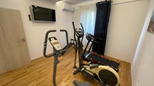 Fitness centrum a/nebo fitness zařízení v ubytování Luxury APARTMAN BILI