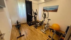 Fitness centrum a/nebo fitness zařízení v ubytování Luxury APARTMAN BILI