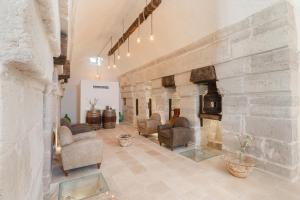 A seating area at Masseria Villa Verde