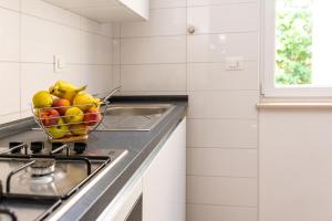 Kuchyň nebo kuchyňský kout v ubytování Apartman Palada