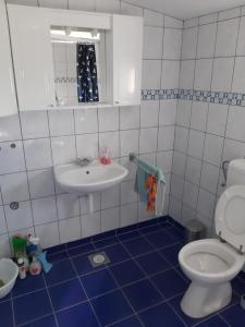 Koupelna v ubytování OLIVA DOM Čista Mala
